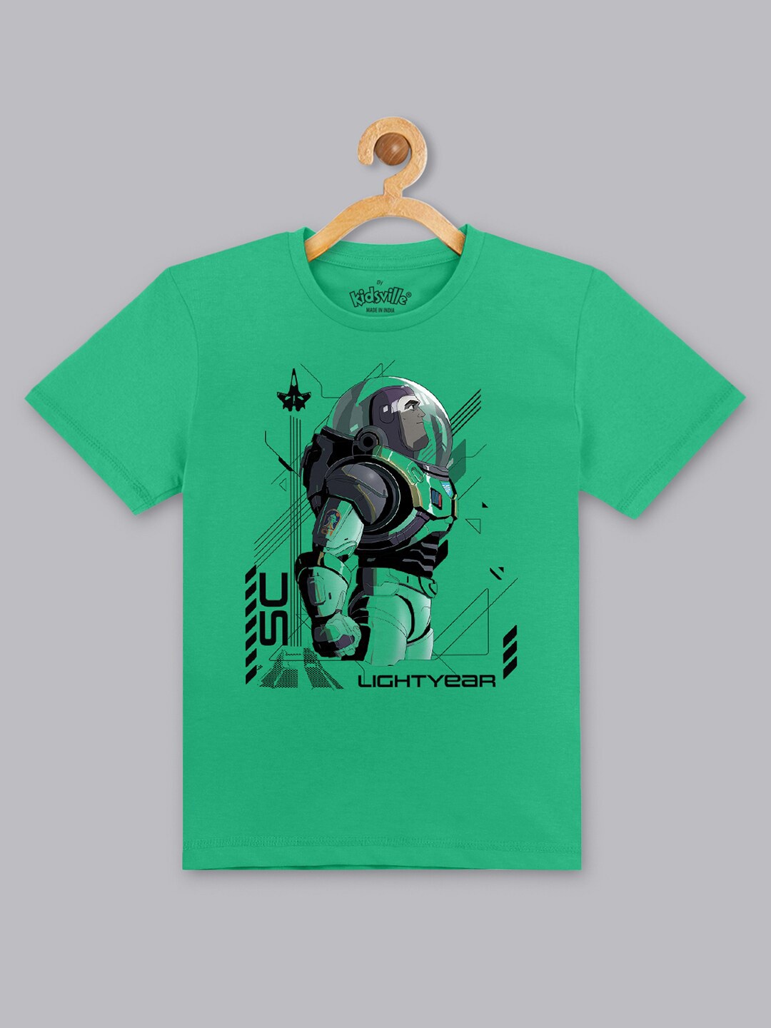 

Kids Ville Boys Light Year Printed Tshirt, Green