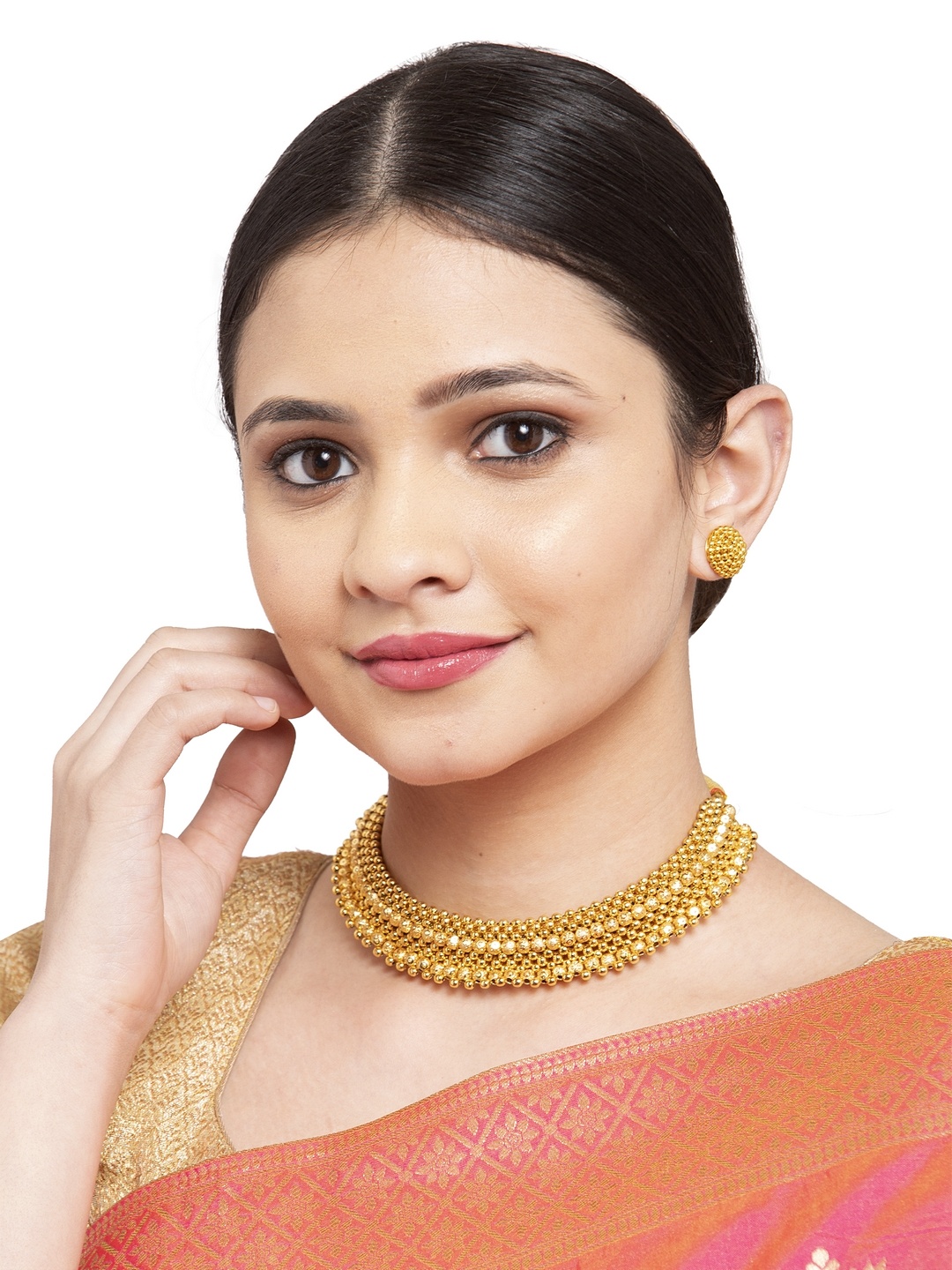 

PANASH Gold-Plated Handcrafted Choker Jewellery Set