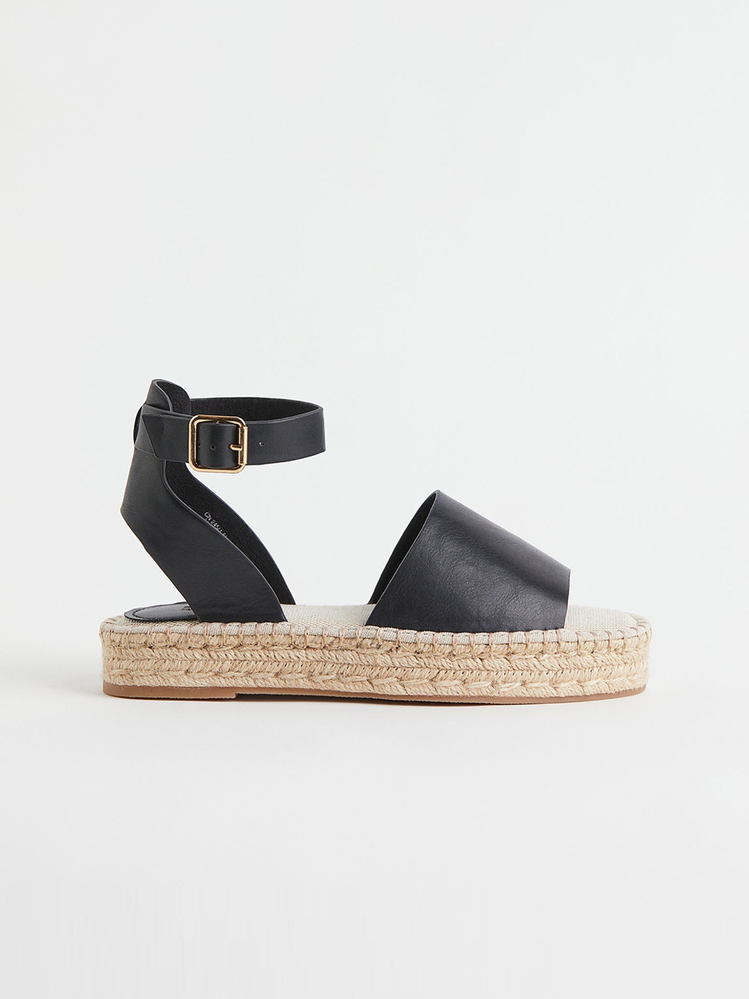 

H&M Women Black Embroidery-Detail Espadrilles