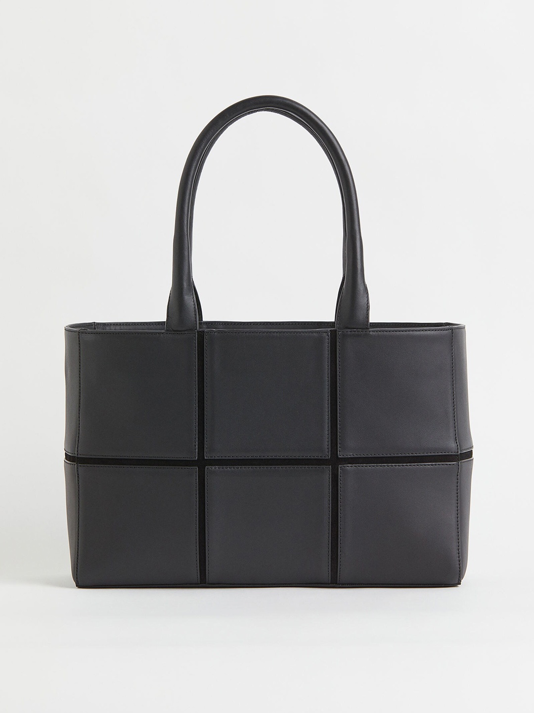 

H&M Women Black Leather Shopper