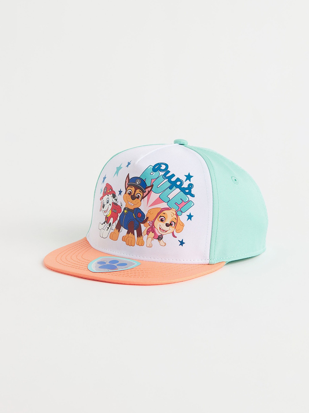 

H&M Boys Green & White Printed Twill Cap