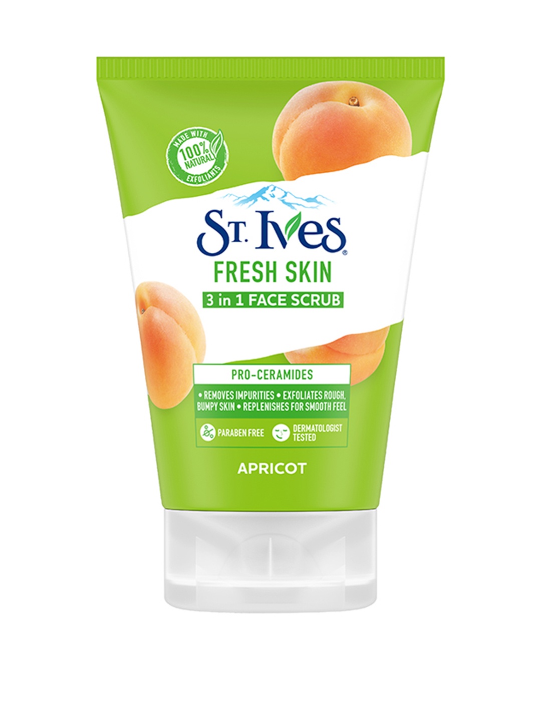 

St. Ives Fresh Skin 3-in-1 Face Scrub with Apricot - 80 g, Green