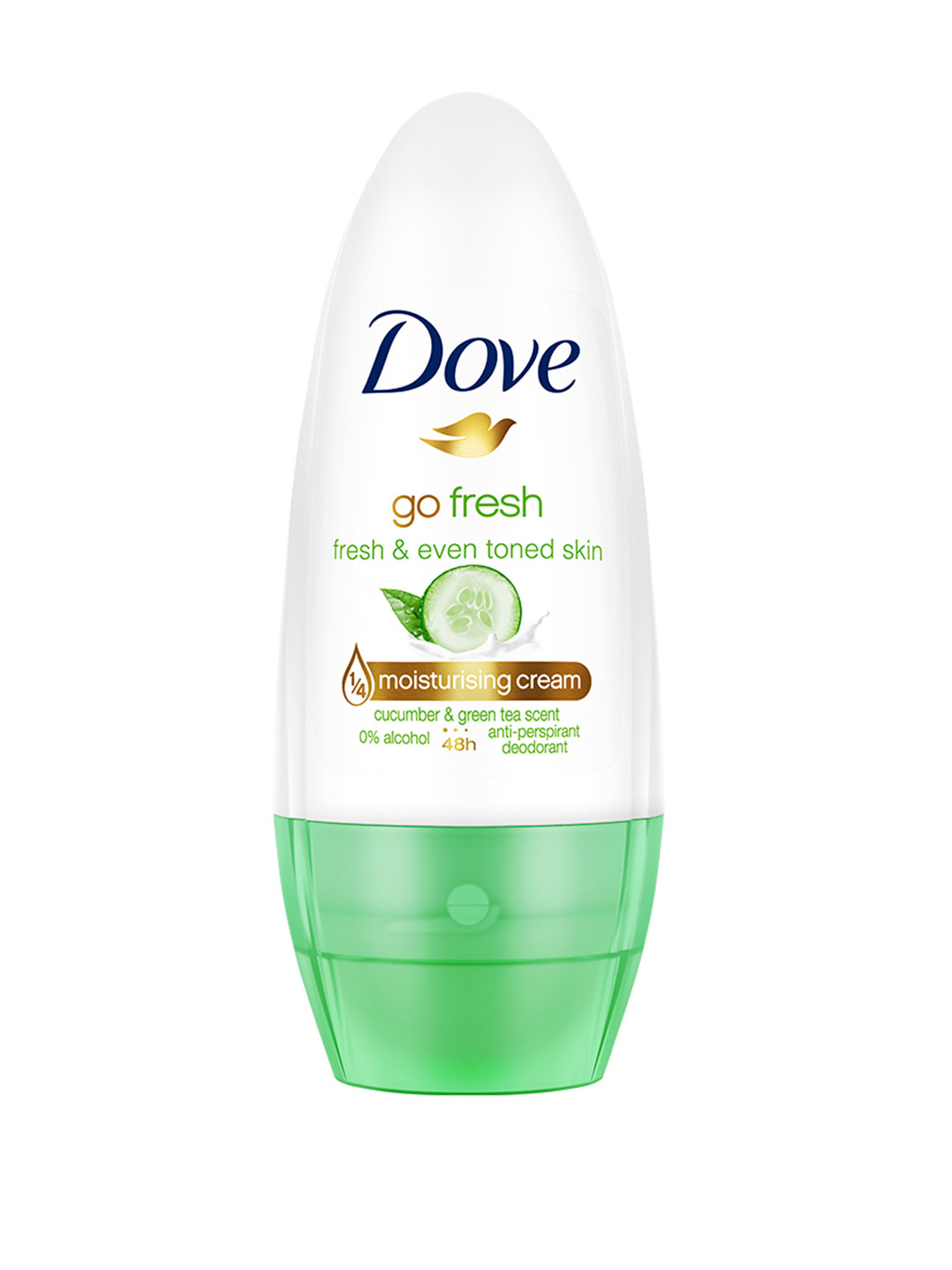

Dove Women Go Fresh Cucumber & Green Tea Roll-On Antiperspirant Deodorant - 50 ml