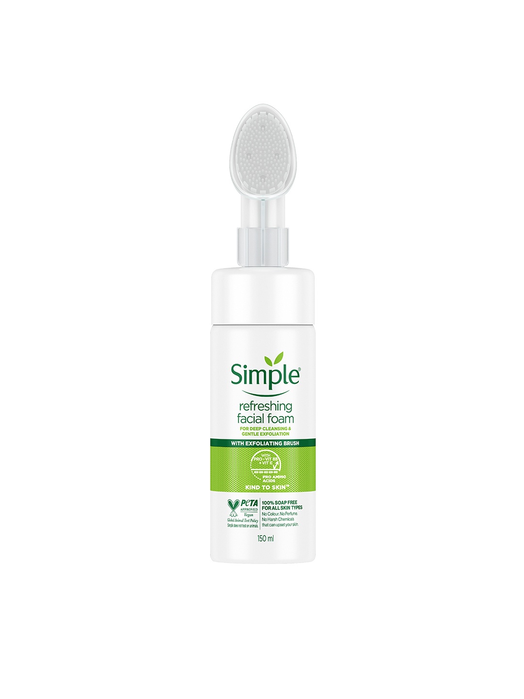 

Simple Kind To Skin Refreshing Facial Foam for Sensitive Skin - 150 ml, White