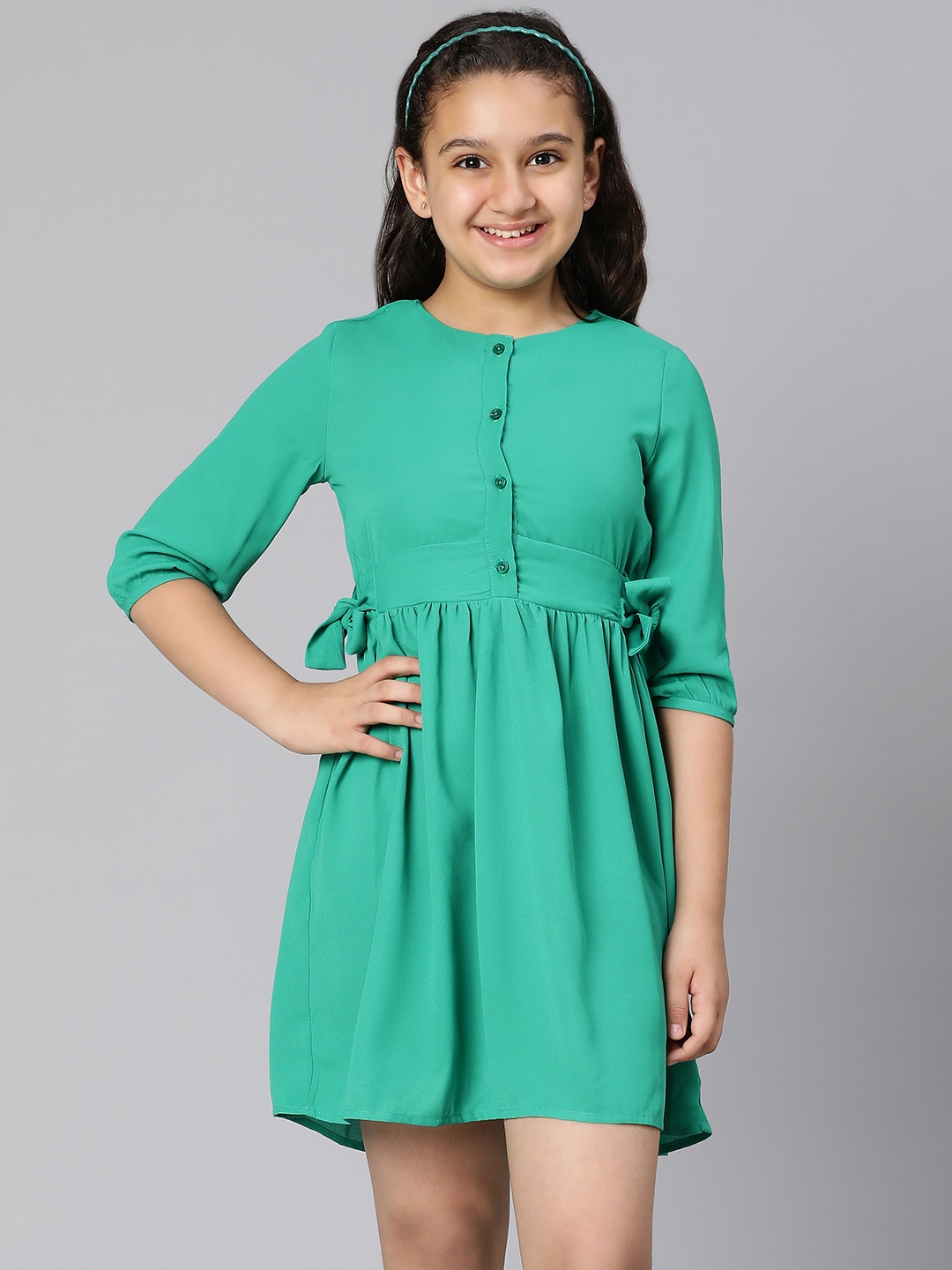 

Oxolloxo Green Satin Dress