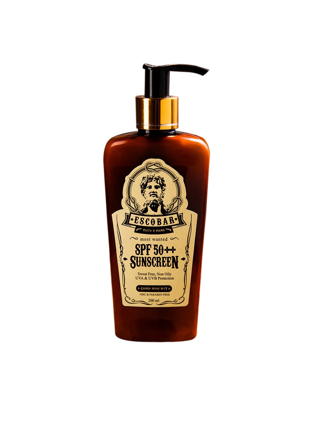 

ESCOBAR Men Most Wanted SPF 50++ Sunscreen - 200ml, Brown