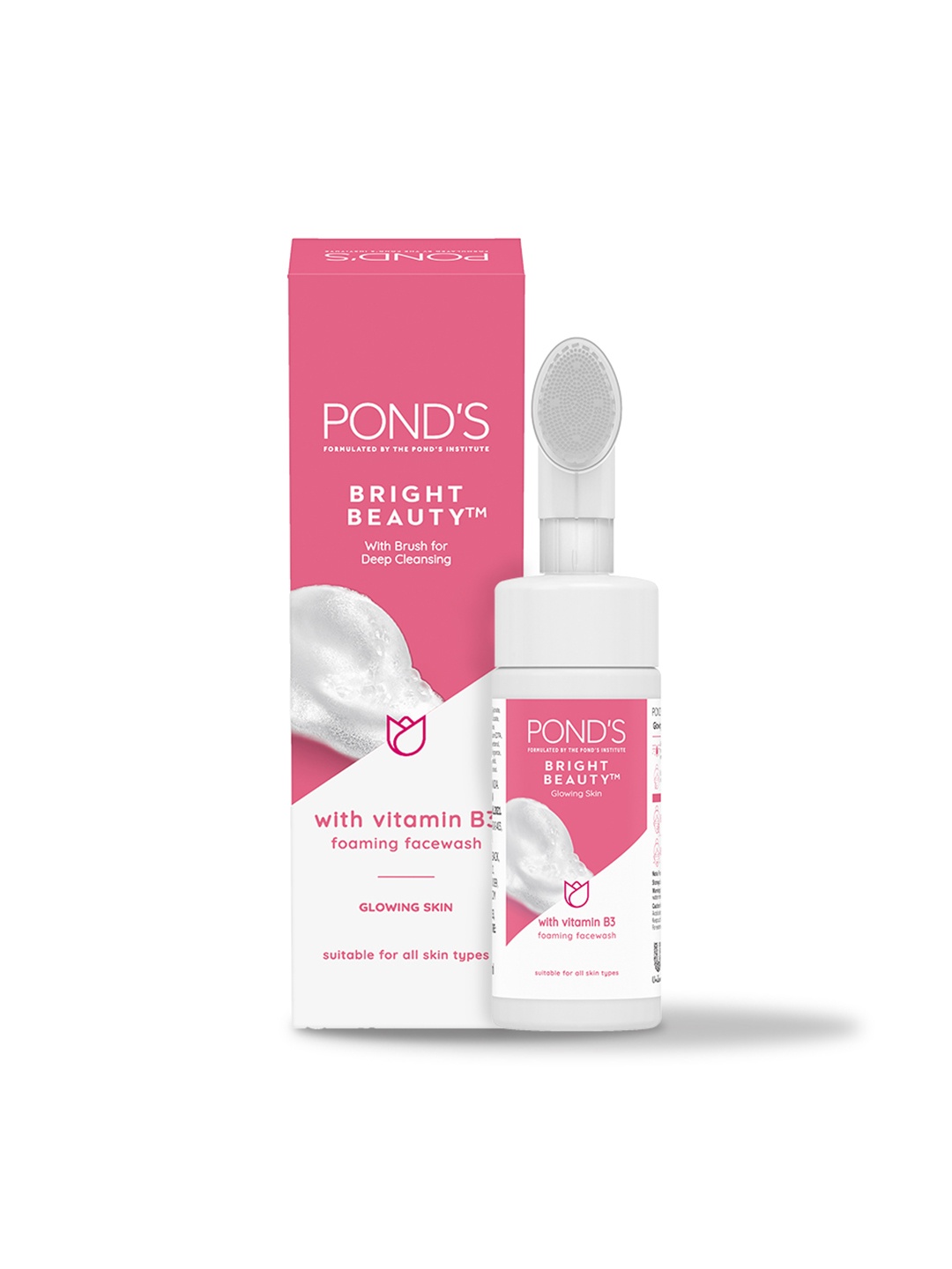 

Ponds Bright Beauty Foaming Face Wash with Vitamin B3 - 150 ml, Pink