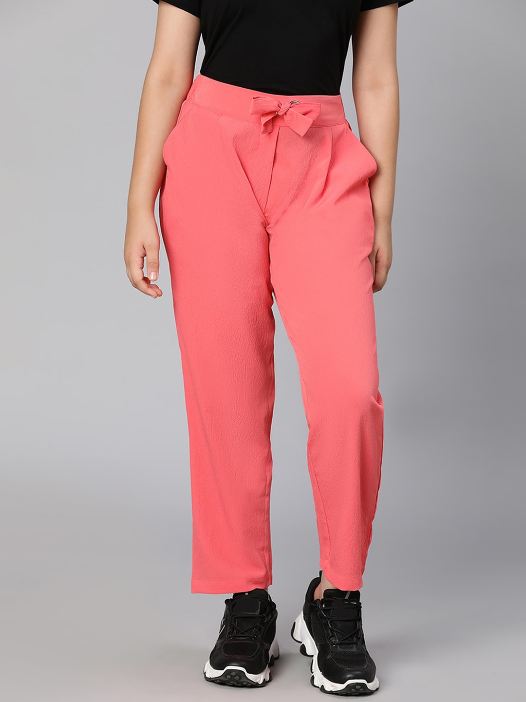

Oxolloxo Girls Coral Solid Mid-Rise Trouser