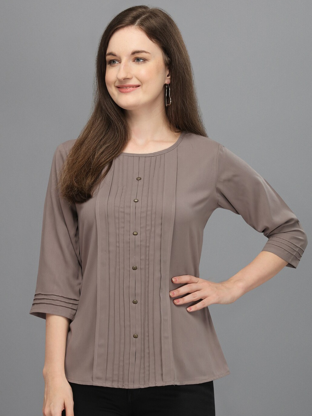 

Prettify Grey Shirt Style Top