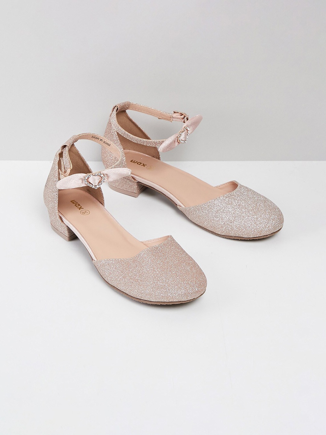 

max Girls Bronze-Toned Mules Flats