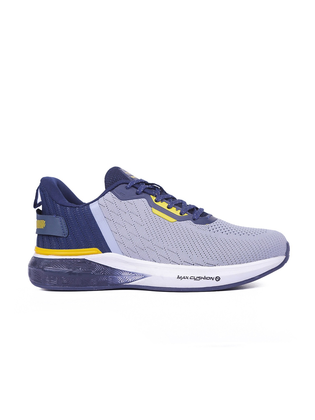 

ASIAN Men Grey Mesh Lace-Ups Sports Running Non-Marking Shoes