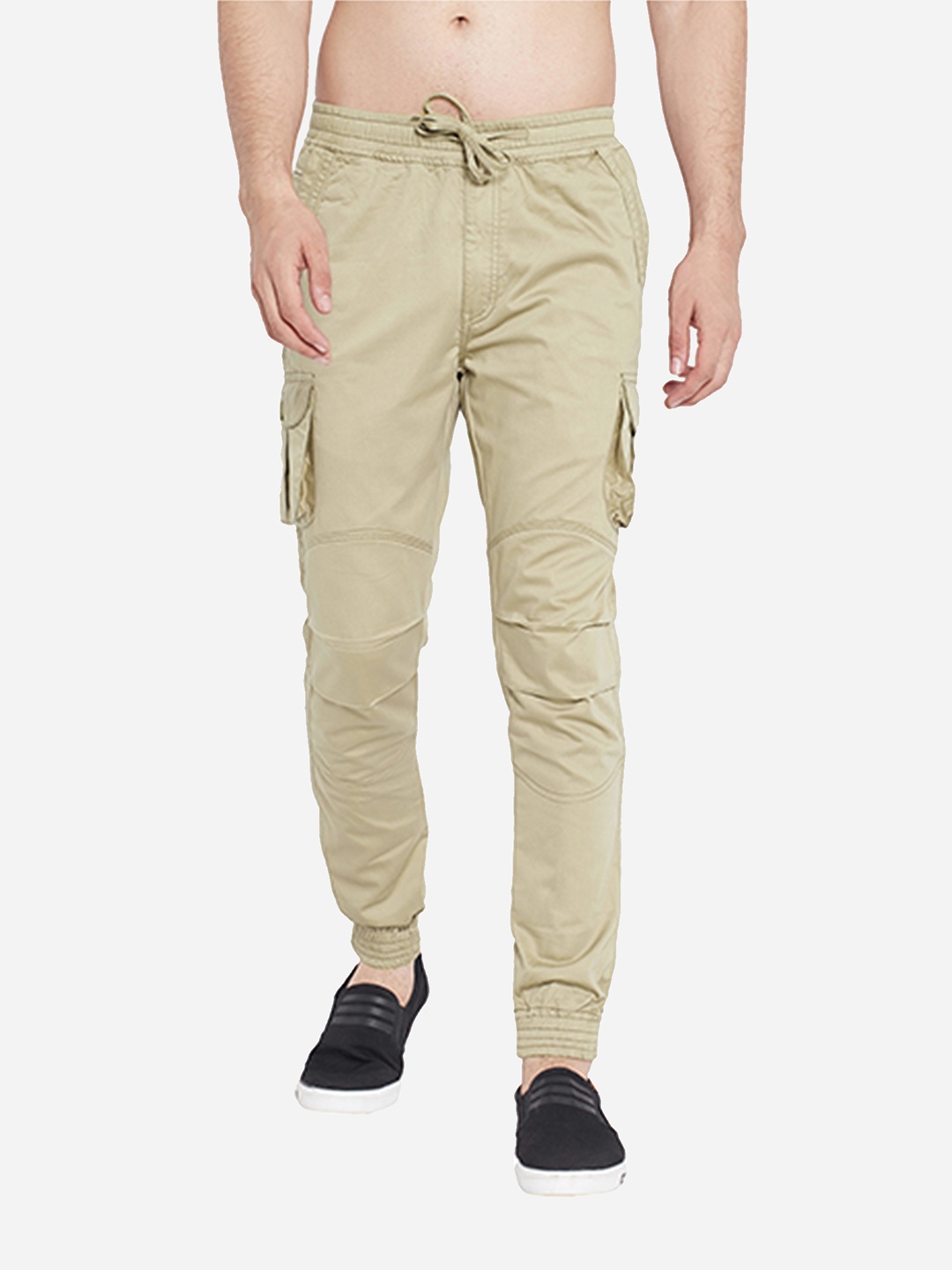 

SAPPER Men Khaki Slim Fit Joggers Trouser