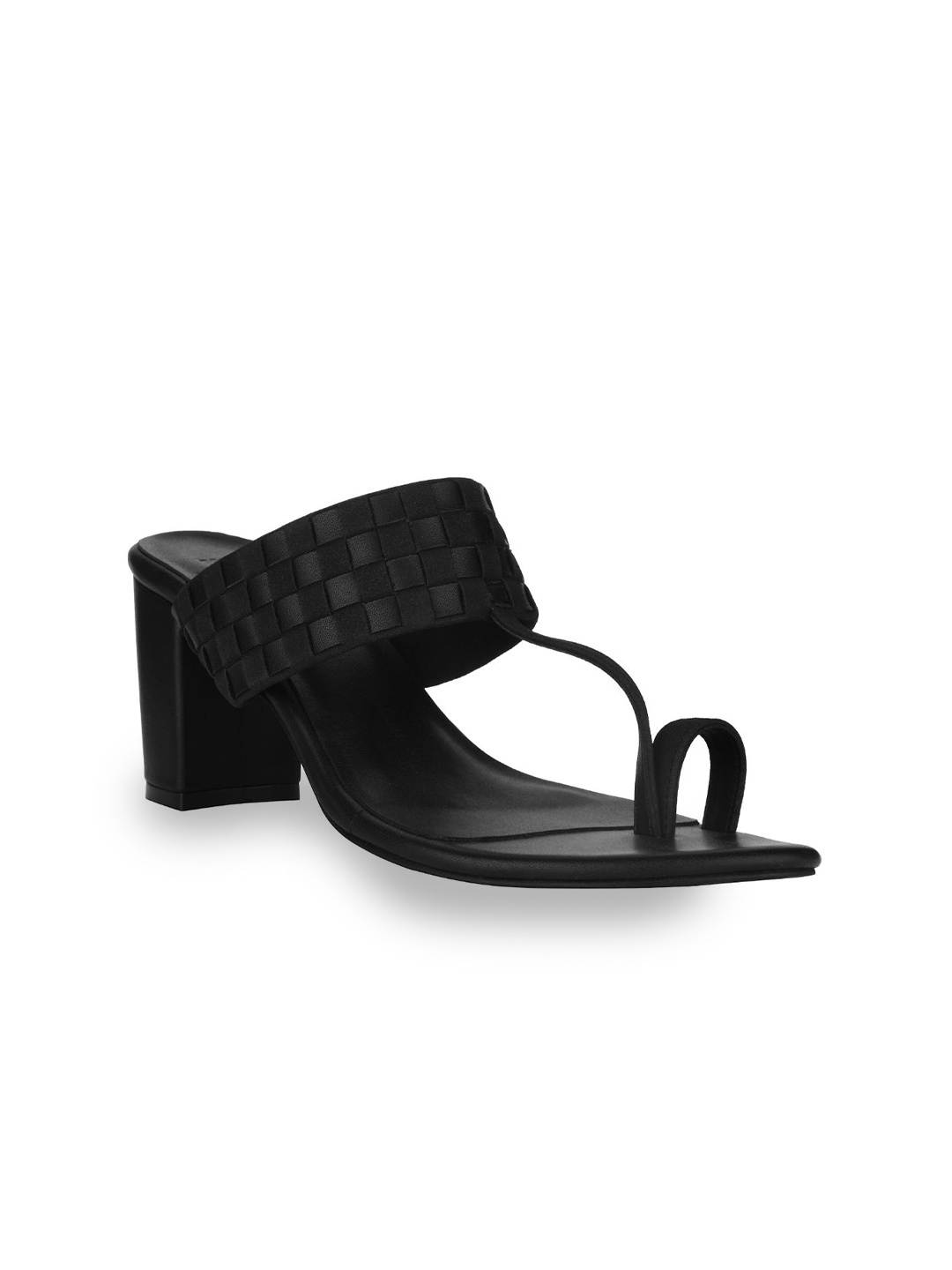 

SKO Women Black Ethnic One Toe Flats