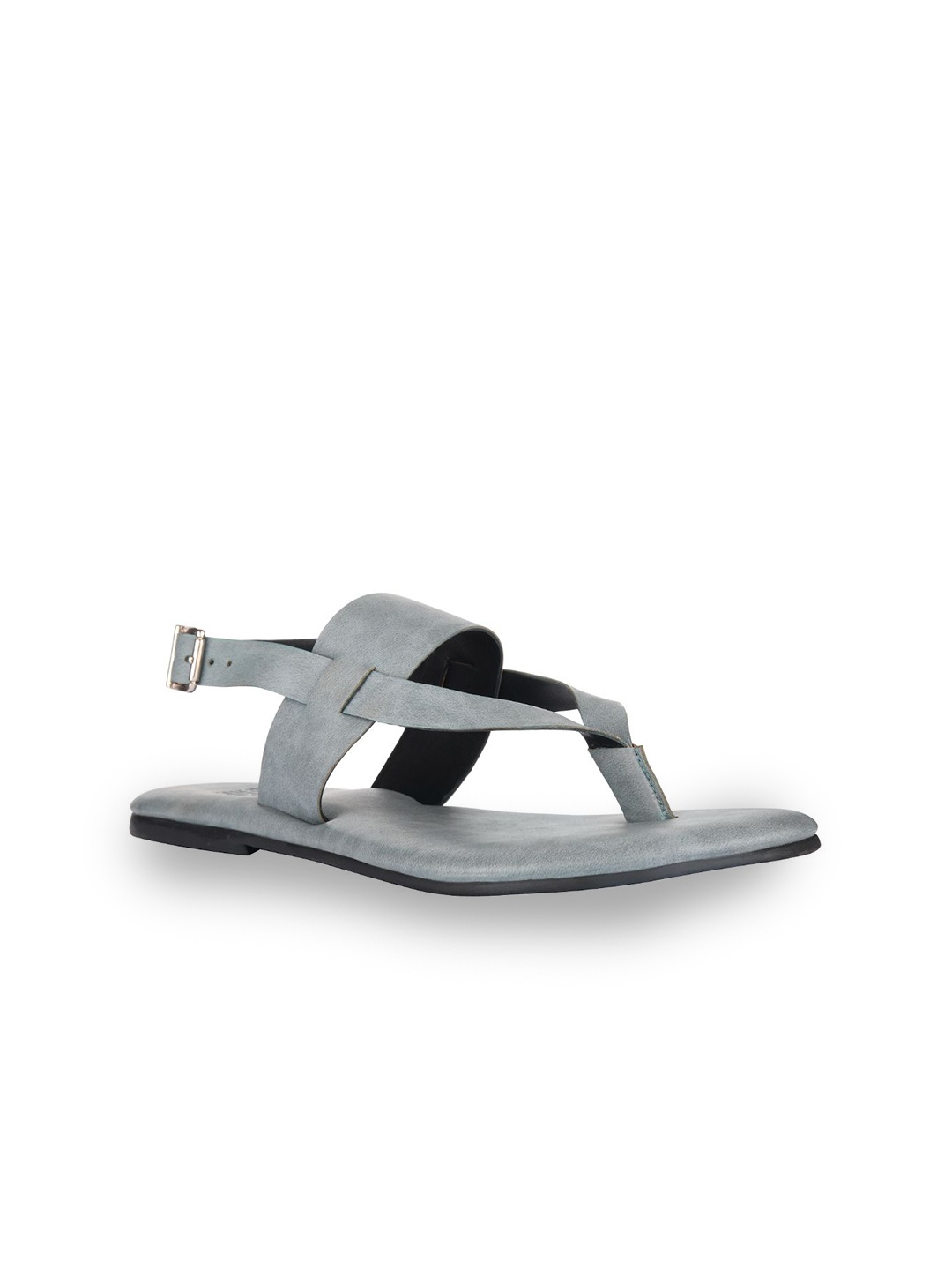

SKO Women Grey Solid Open Toe Flats