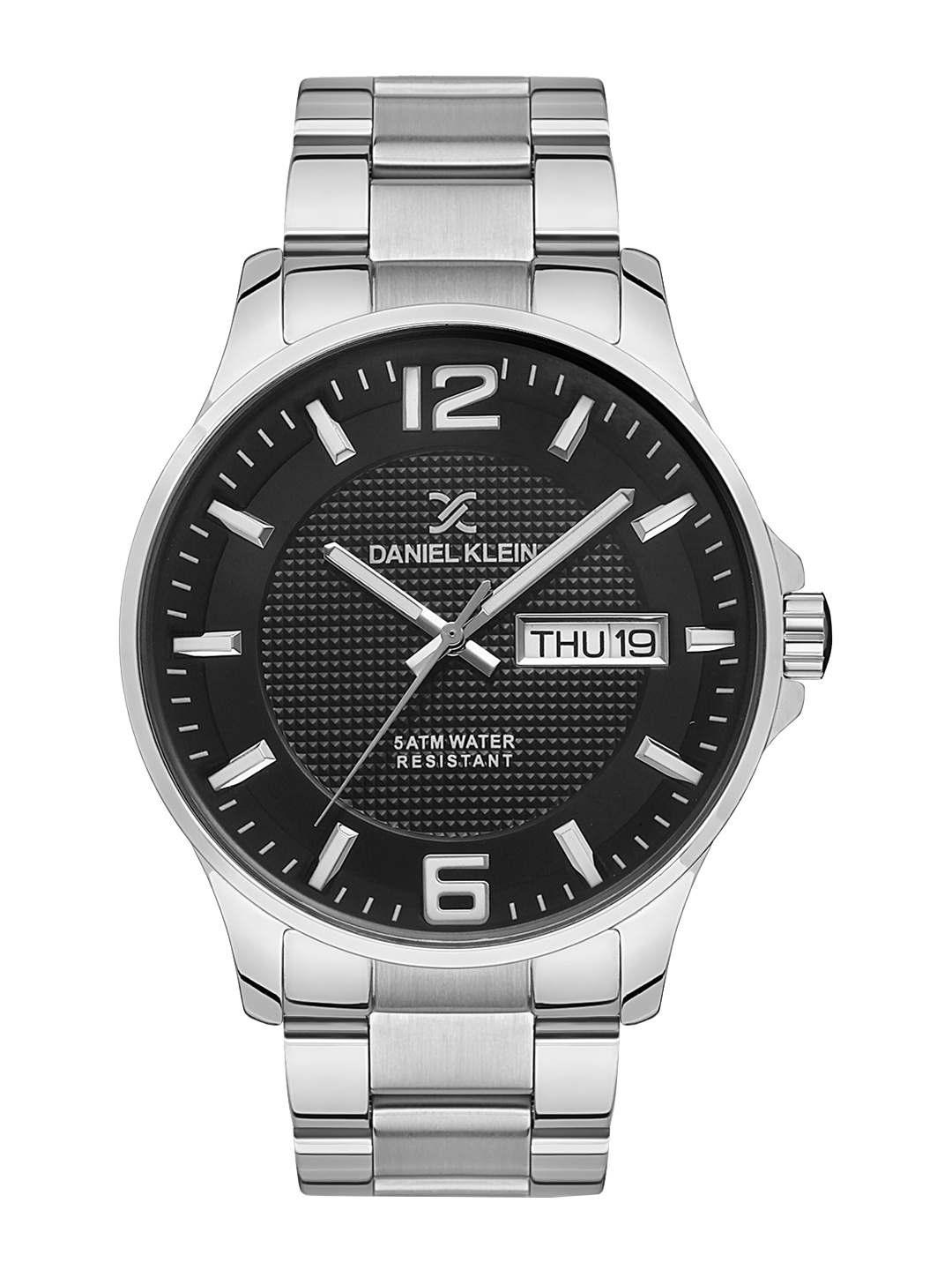 

Daniel Klein Men Silver-Toned Dial & Silver Toned Stainless Steel Straps Analogue Watch DK.1.13069-1