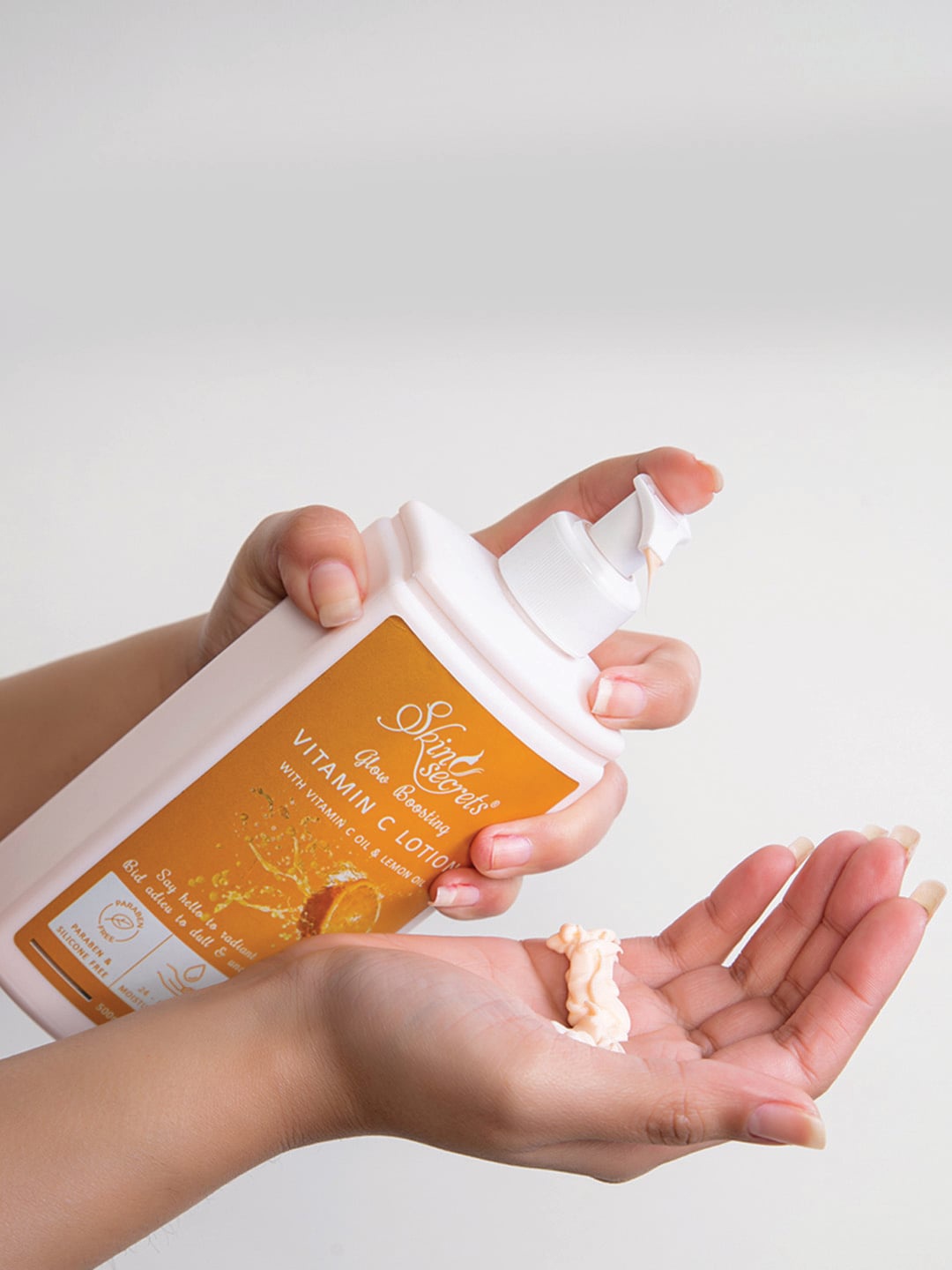 

Skin Secrets Glow Boosting Vitamin C Body Lotion with Almond Oil - 500 ml, Orange