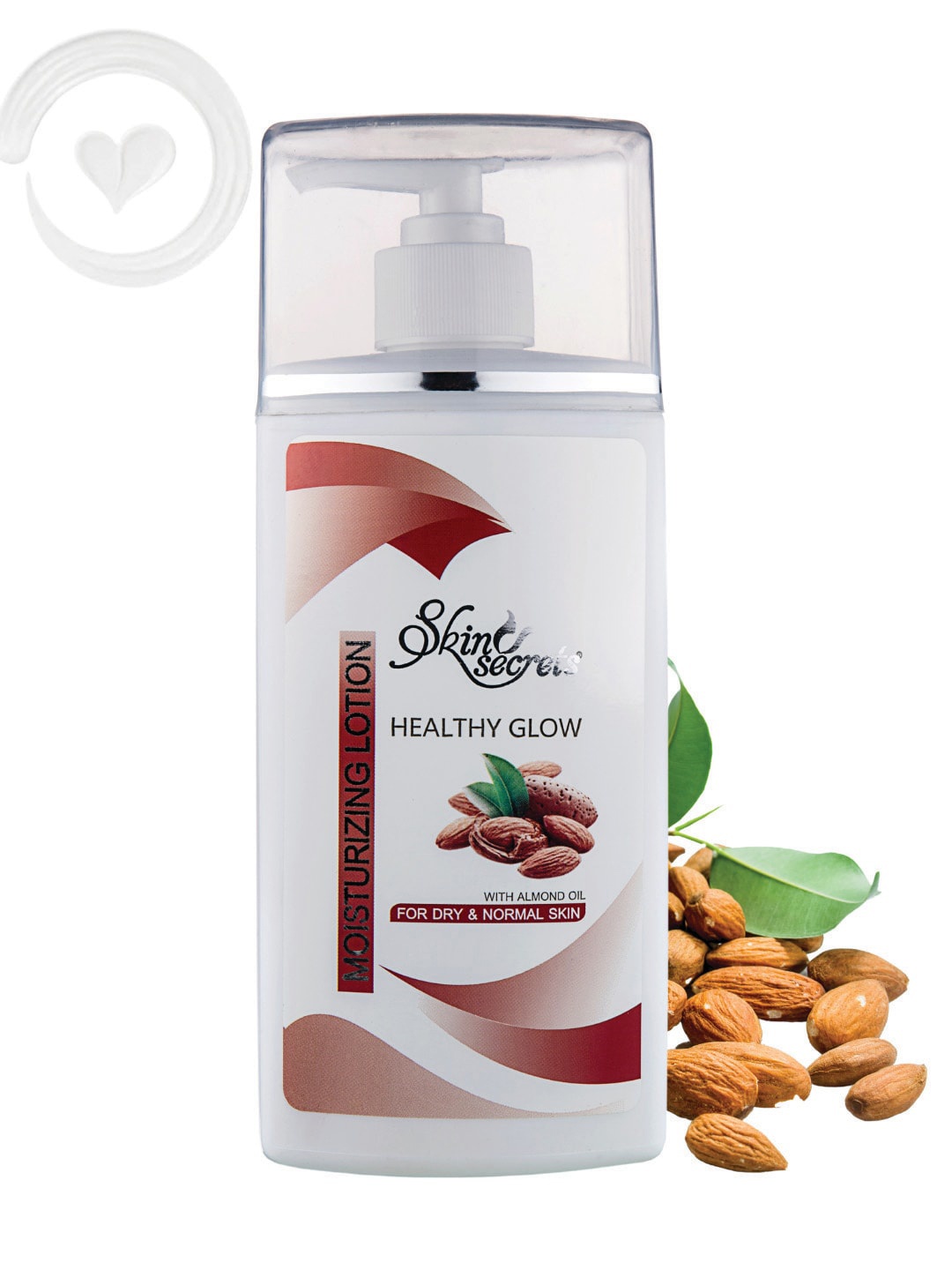 

Skin Secrets Healthy Glow Moisturizing Body Lotion with Almond Oil - 500 ml, White