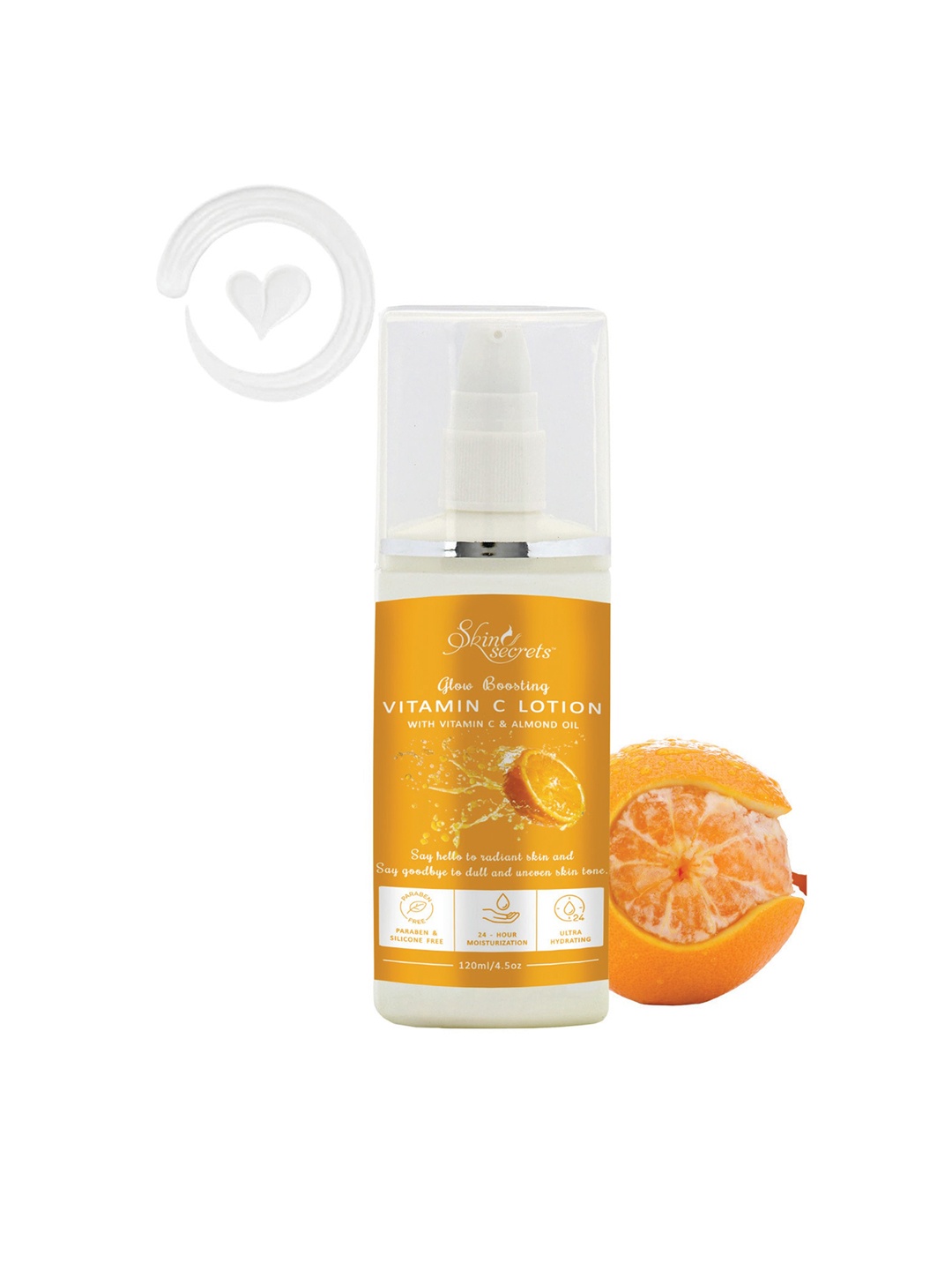 

Skin Secrets Glow Boosting Vitamin C Body Lotion with Almond Oil - 120 ml, Orange