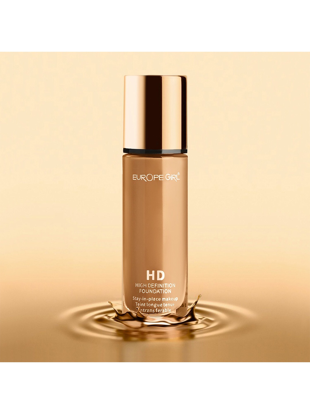 

EUROPE GIRL Stay-In-Place Waterproof HD High Definition Foundation 30 ml - Medium 50, Beige