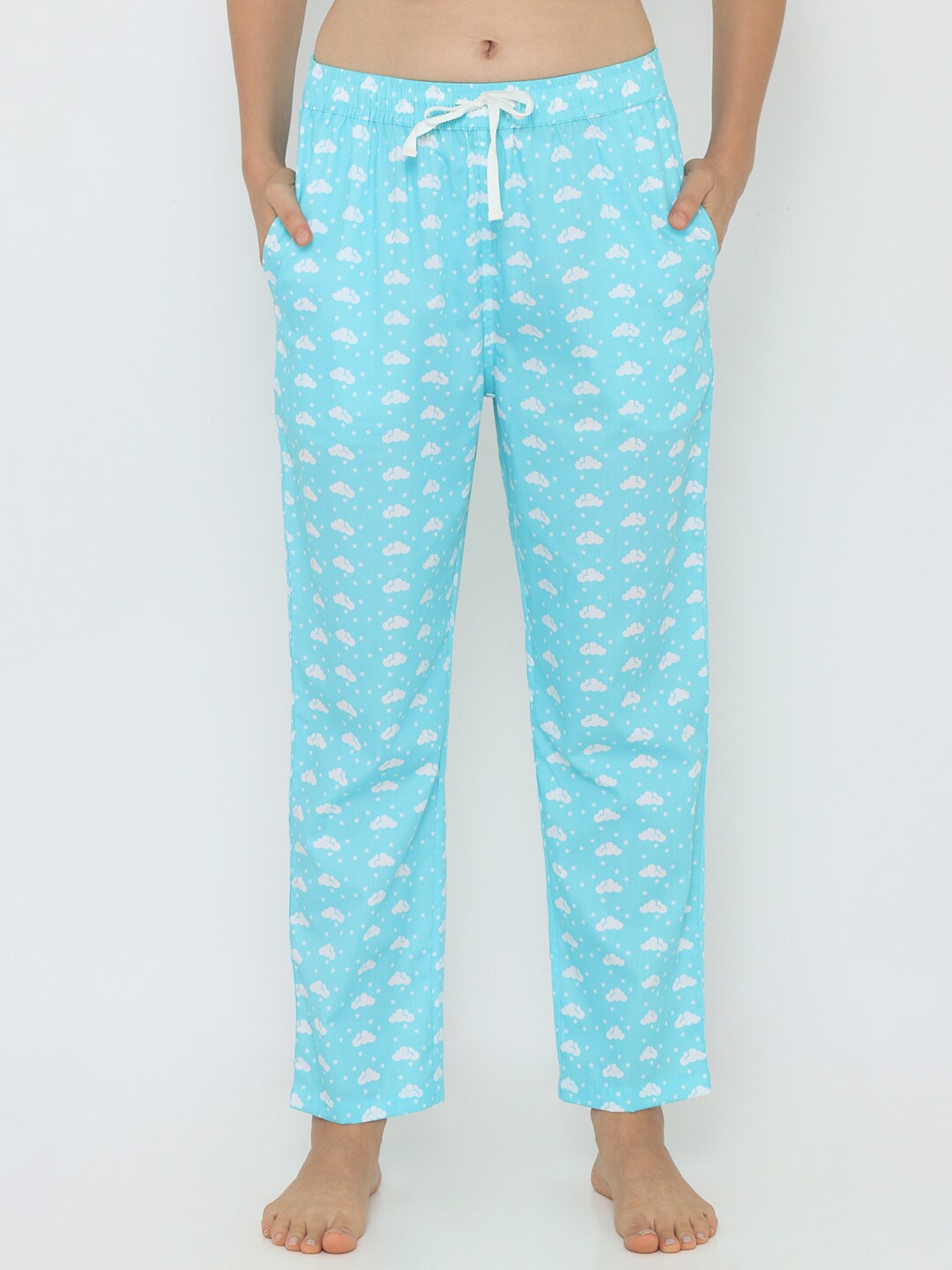 

Smugglerz Women Blue Printed Lounge Pants