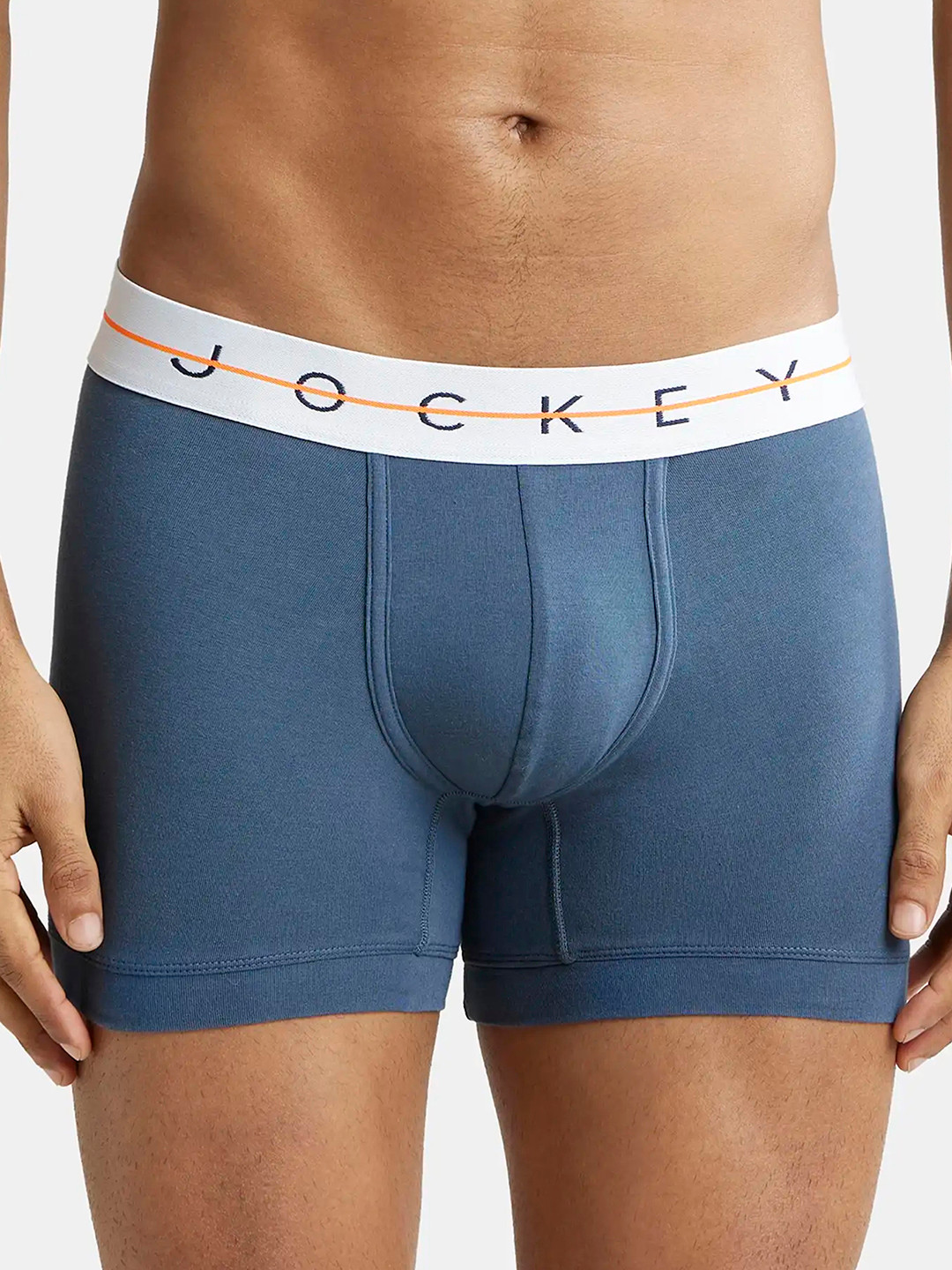 

Jockey Super Combed Cotton Stretch Solid Trunk with Ultrasoft Waistband-NY16, Navy blue