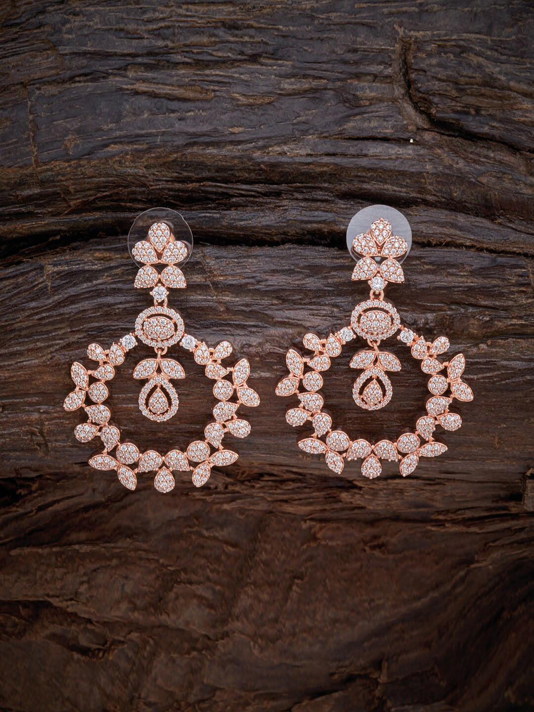 

Kushal's Fashion Jewellery Women White Circular Drop Earrings