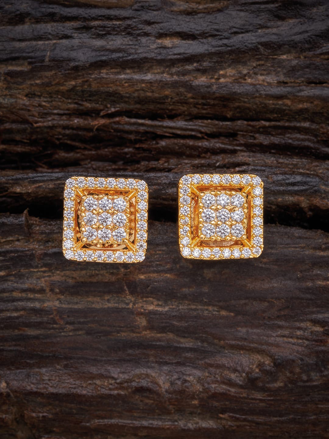 

Kushal's Fashion Jewellery Women White Square Studs Earrings