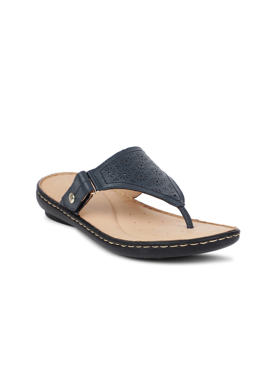 Hush Puppies Women Blue Open Toe Flats