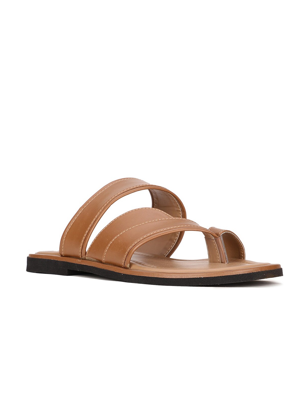 

Bata Men Tan & Black Comfort Sandals