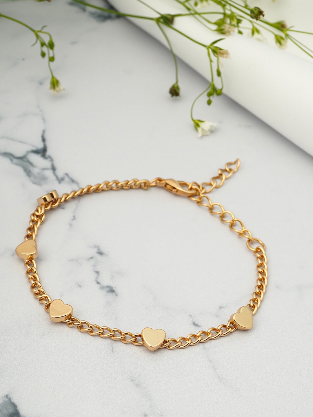 

Emmie Women Gold-Toned Charm Bracelet