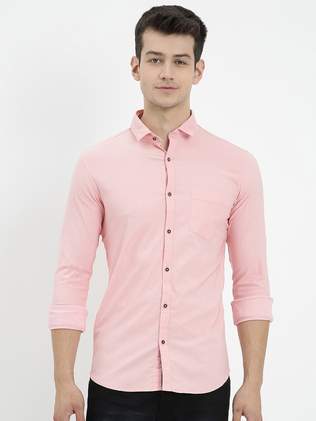 

V2 Value & Variety Men Pink Regular Fit Solid Casual Shirt