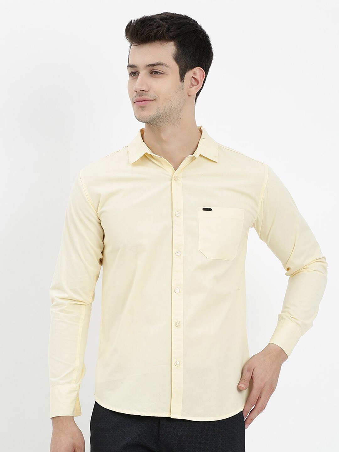 

V2 Value & Variety Men Yellow Slim Fit Casual Shirt