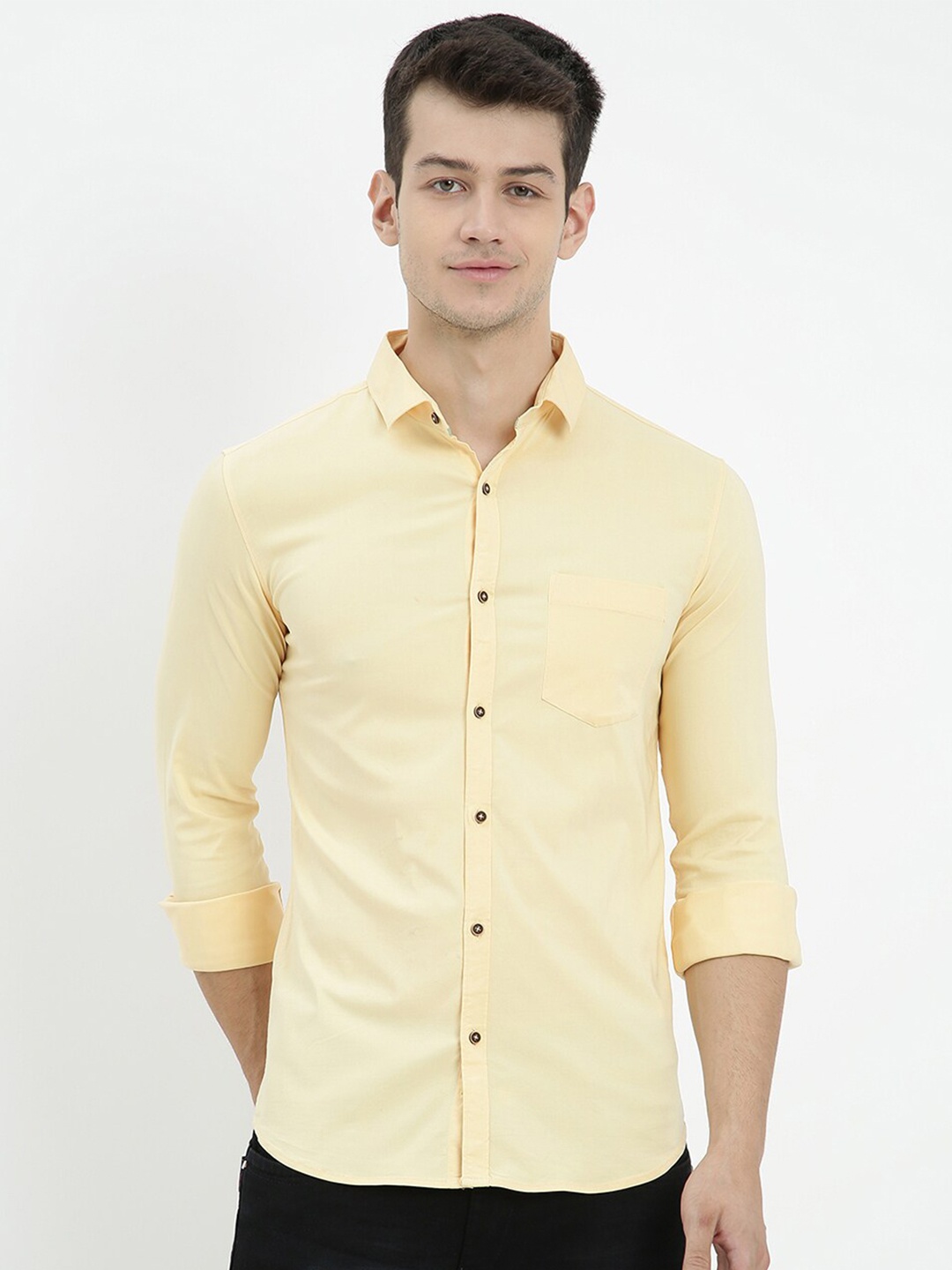 

V2 Value & Variety Men Yellow Regular Fit Casual Shirt