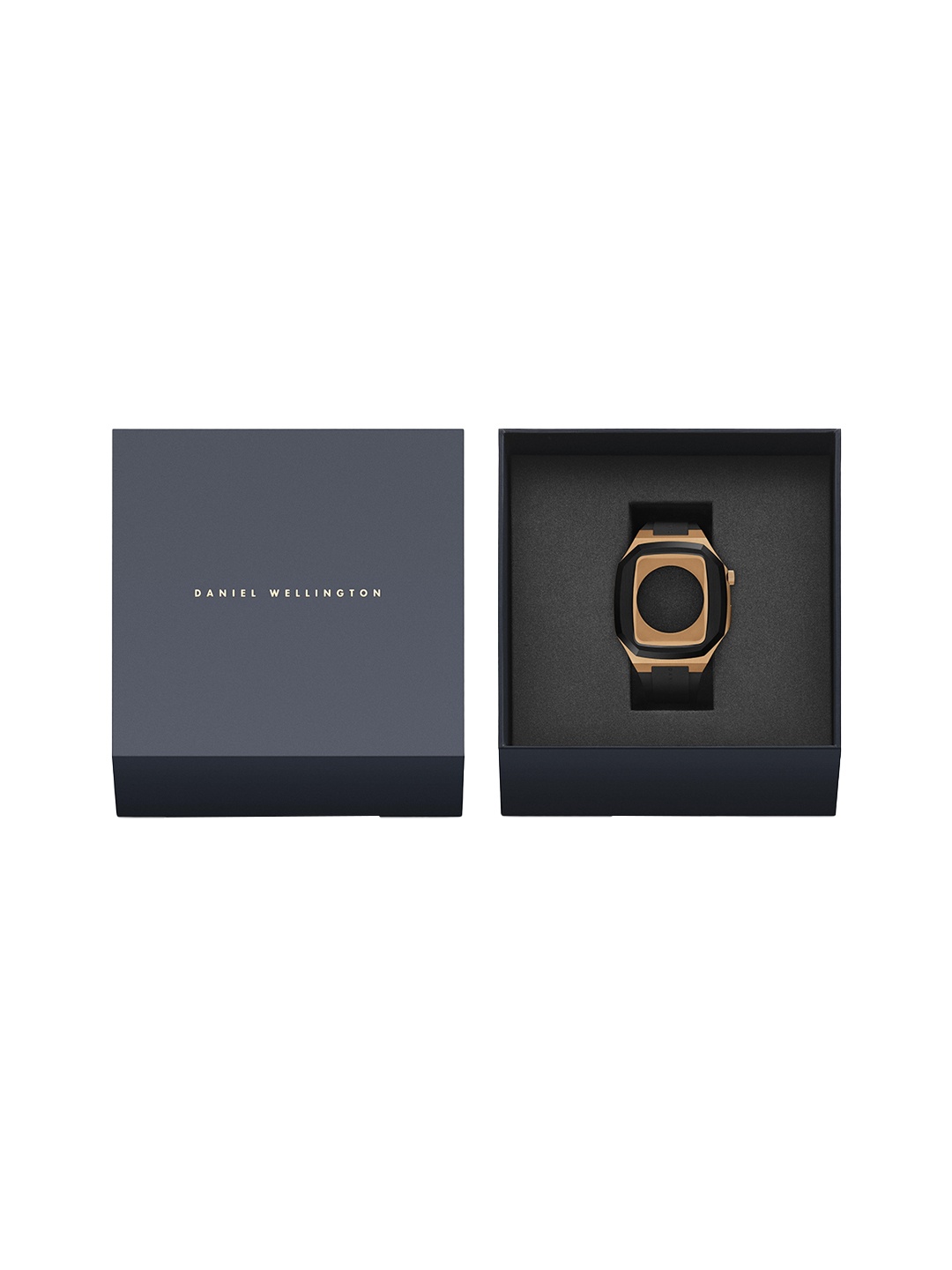 

Daniel Wellington Rose Gold-Toned & Black Solid Smart Watch Case