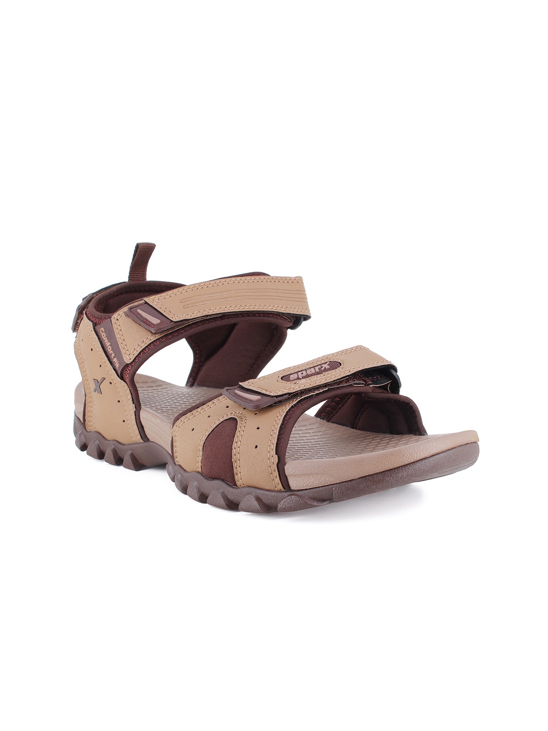 

Sparx Men Camel Brown Solid Floater Sports Sandals
