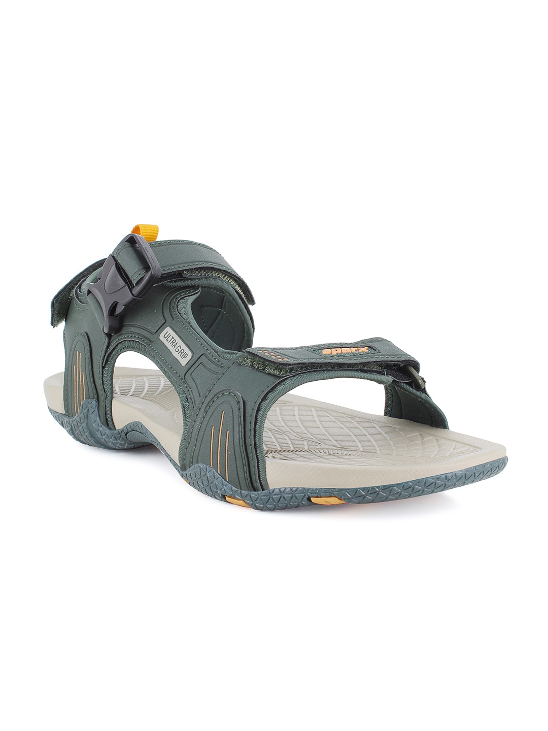 

Sparx Men Green & Grey Sports Sandals