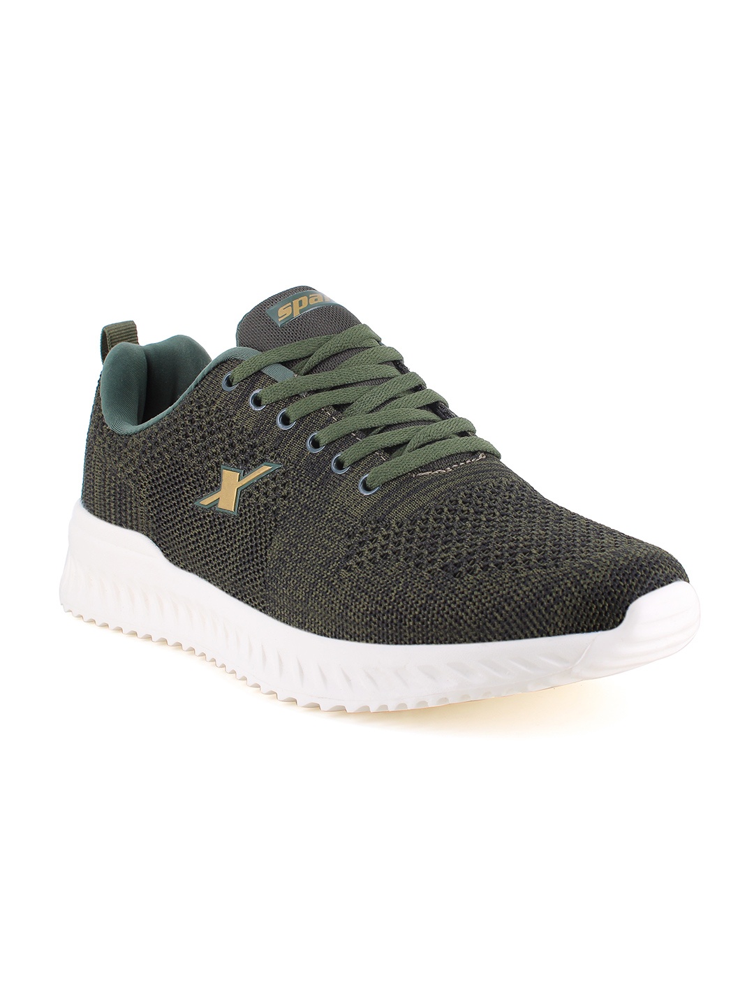 

Sparx Men Green Mesh Running Non-Marking Sports Shoes