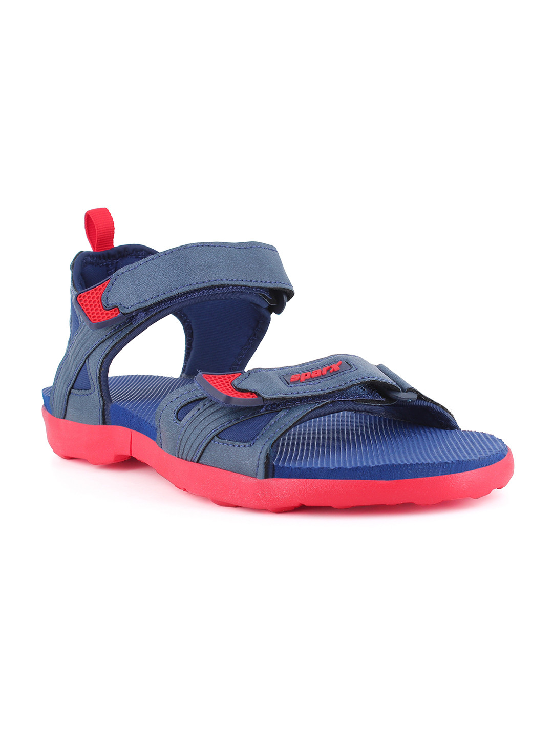 

Sparx Men Navy Blue & Red Sports Sandals