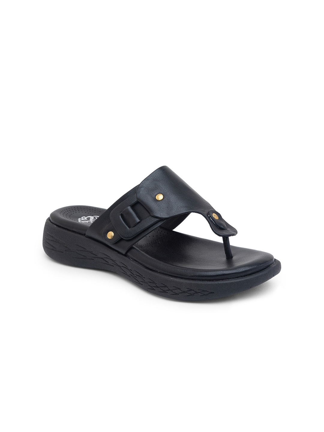 

Sole To Soul Men Black Flatform Sandals