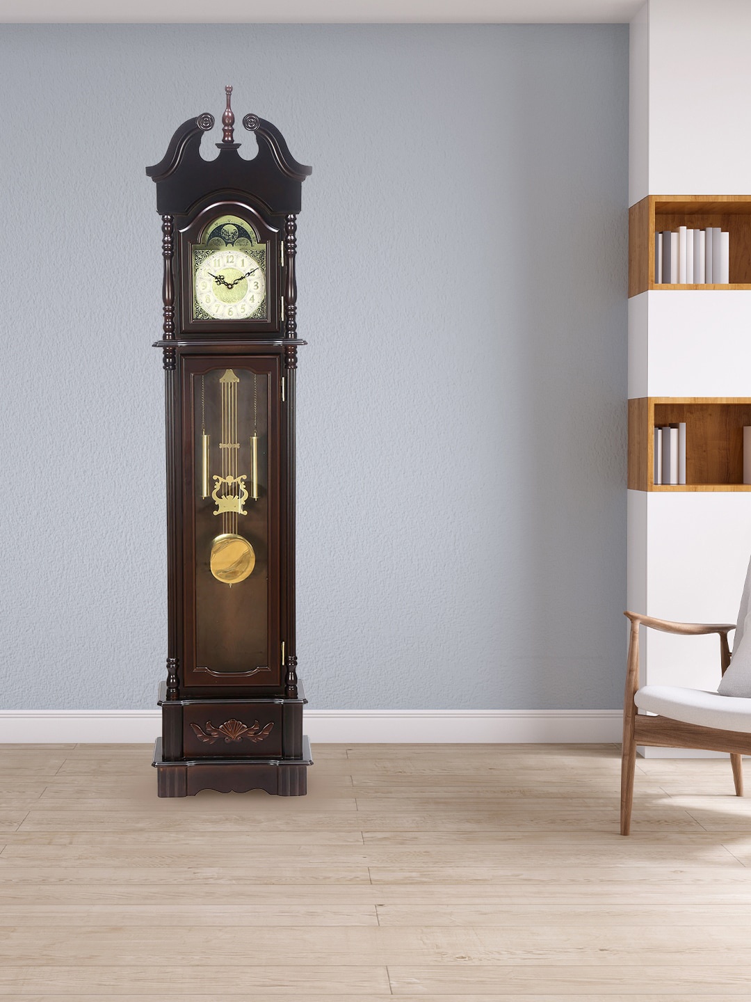 

Athome by Nilkamal Vintage Grandfather Clock, Brown