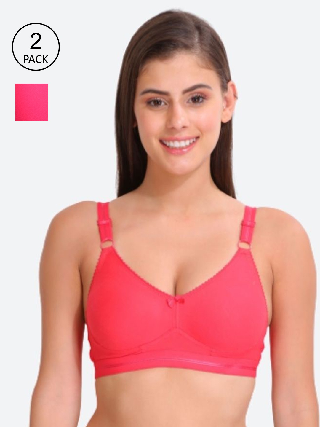 

Innocence Pink Set Of 2 Bra Lightly Padded