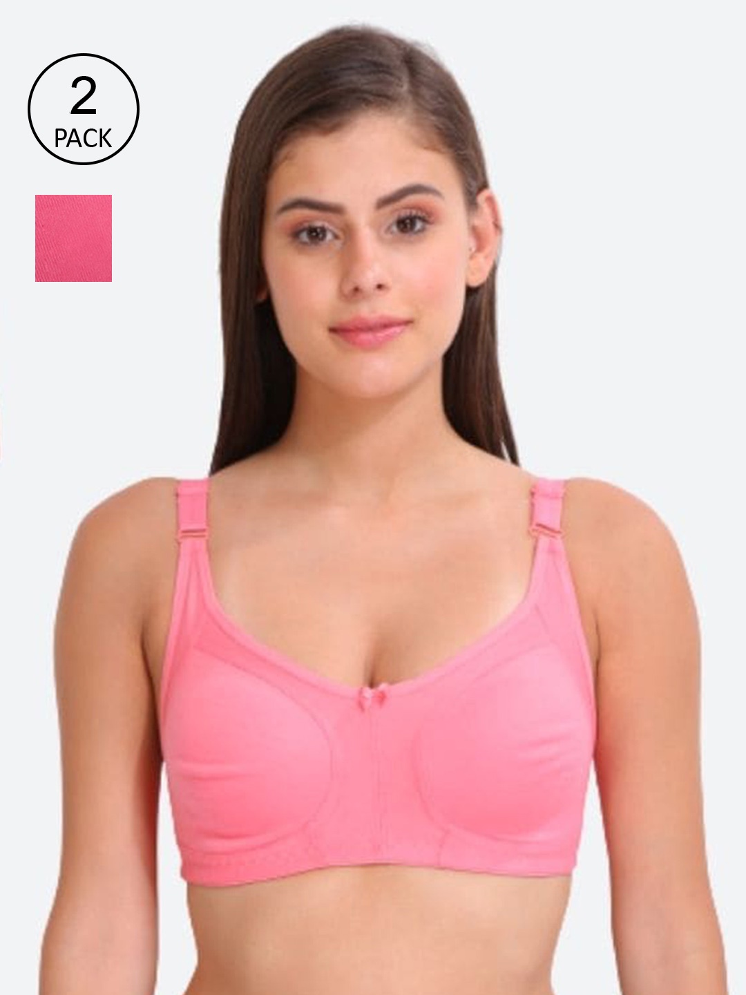 

Innocence Pink & Fuchsia Set Of 2 Lightly Padded Bra