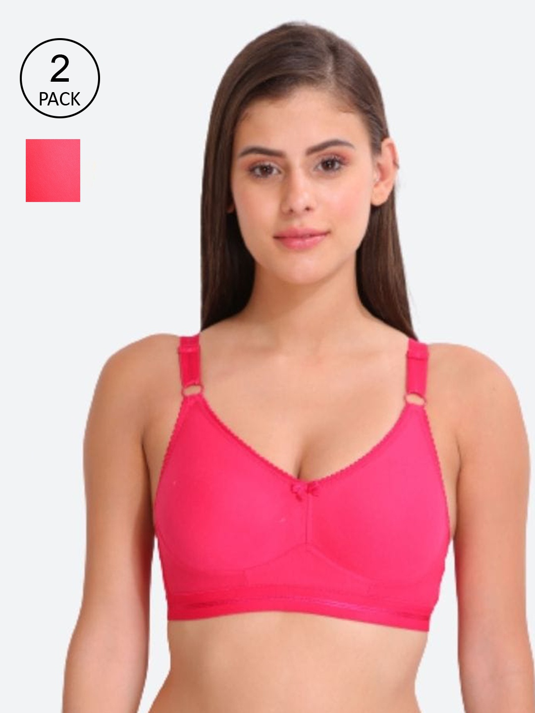 

Innocence Magenta Pack Of 2 Lightly Padded Seamless Everyday Bra