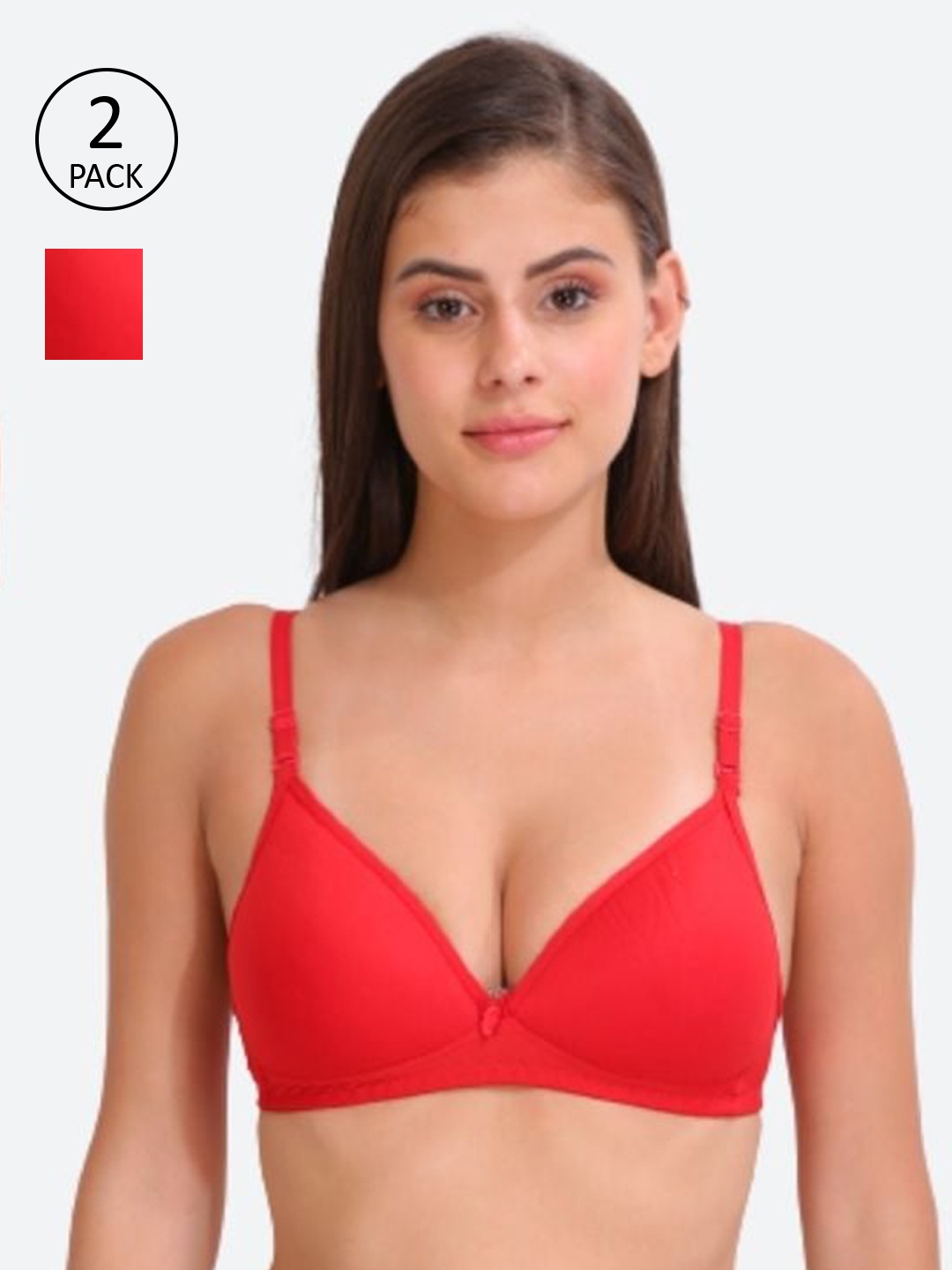 

Innocence Coral Set Of 2 Lightly Padded Everyday Bra