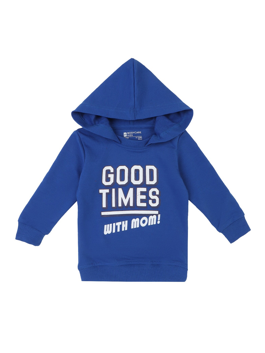 

Bodycare Kids Boys Blue Printed Hooded Sweatshirt