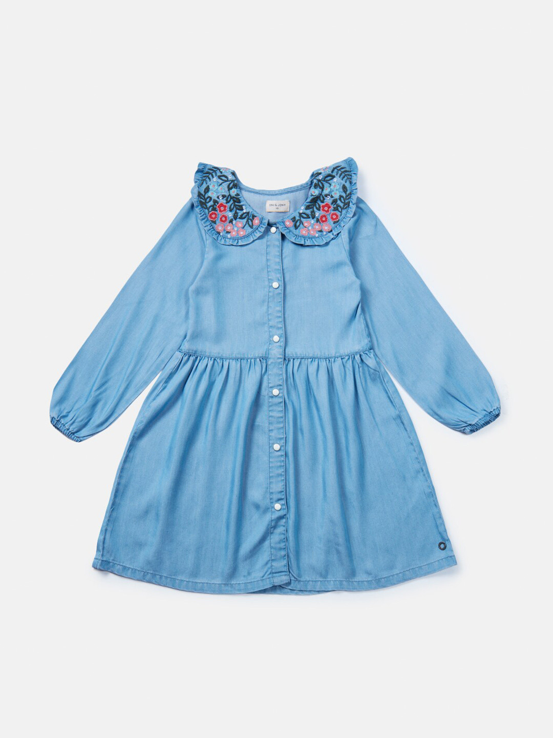 

Gini and Jony Girls Blue Peter Pan Collar Denim Dress