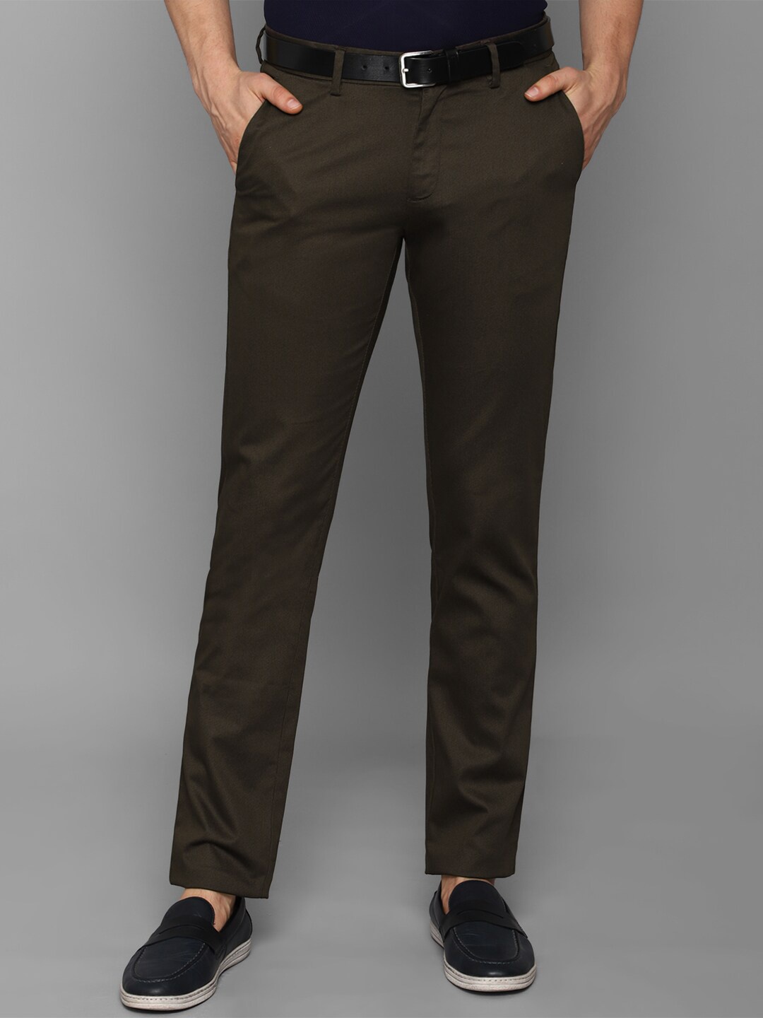 

Allen Solly Men Olive Green Slim Fit Chinos Trouser