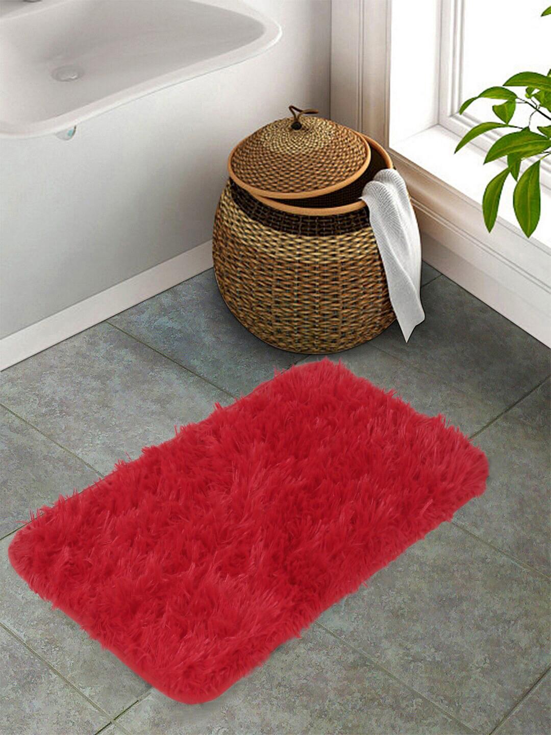 

Cortina Red Solid Coir Doormats