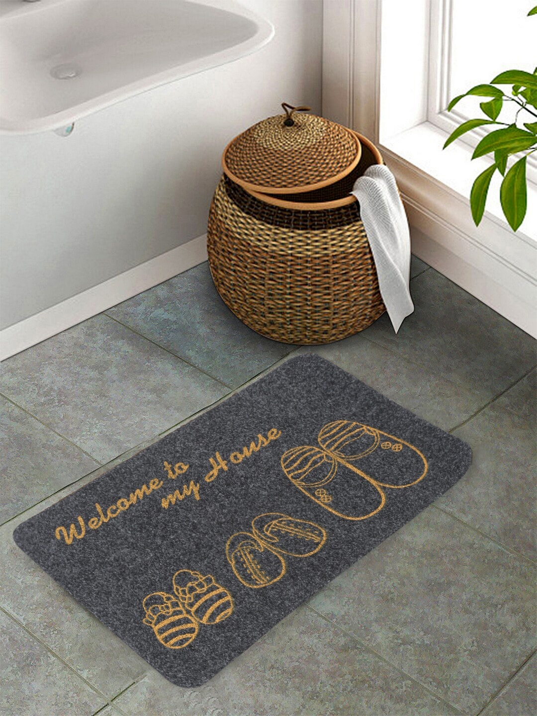 

Cortina Grey Printed Coir Doormats