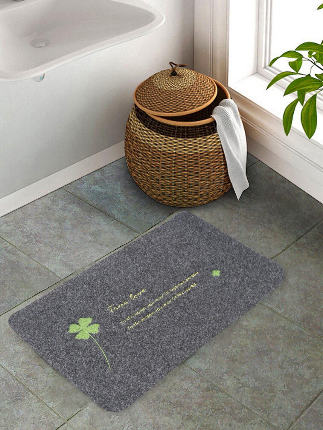 

Cortina Grey Printed Rectangular Doormat